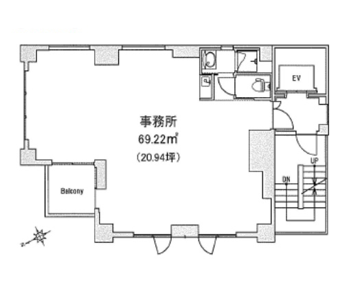 神奈川県横浜市　センター北駅徒歩1分　ビル1階物件図面
