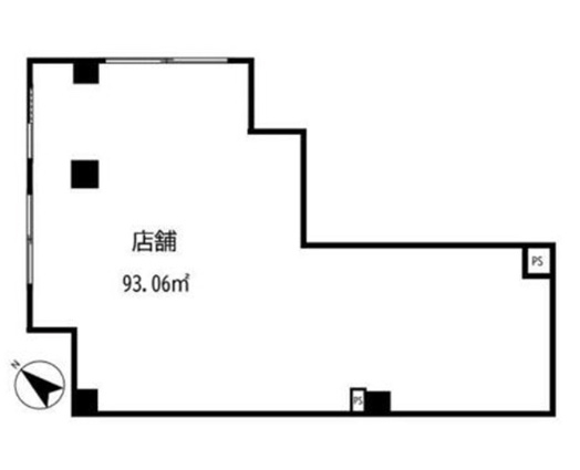 東京都目黒区　中目黒駅徒歩6分　新築計画ビル1階物件図面