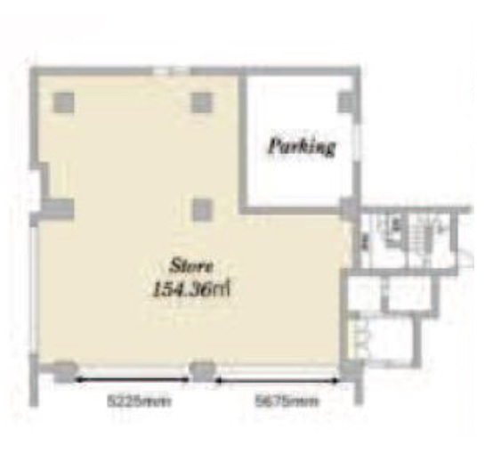 東京都江戸川区　西葛西駅徒歩6分　新築ビル1階物件図面