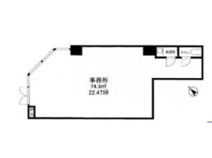 神奈川県川崎市　川崎駅徒歩1分　ビル2階物件図面
