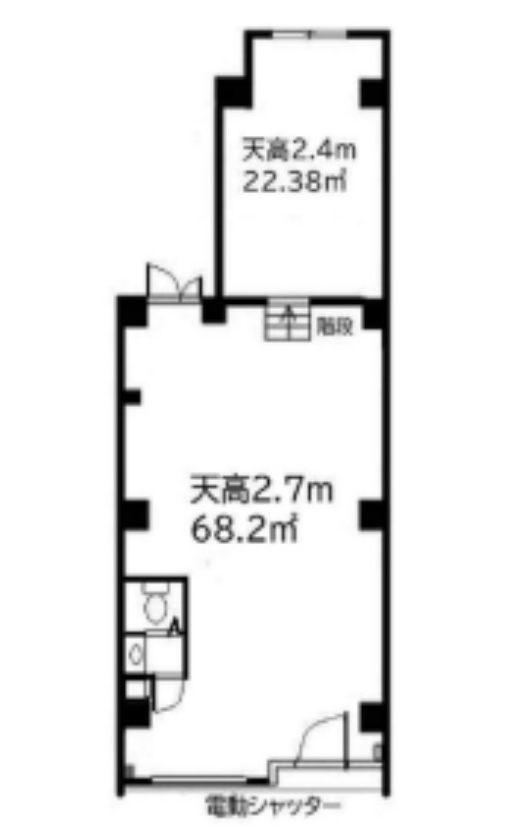 神奈川県川崎市　鹿島田駅徒歩8分 ビル1階物件図面