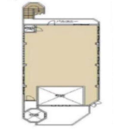 神奈川県横浜市　中川駅徒歩1分　2階店舗物件図面