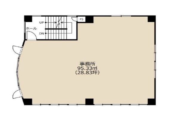 埼玉県さいたま市　西浦和駅徒歩2分　ビル2階物件図面