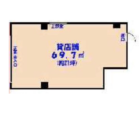 千葉県市川市　市川駅徒歩7分　ビル1階物件図面