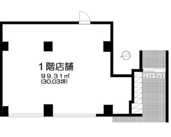 東京都世田谷区　下北沢駅徒歩4分　ビル1階物件図面