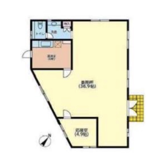 埼玉県春日部市　春日部駅徒歩5分　ビル1階物件図面