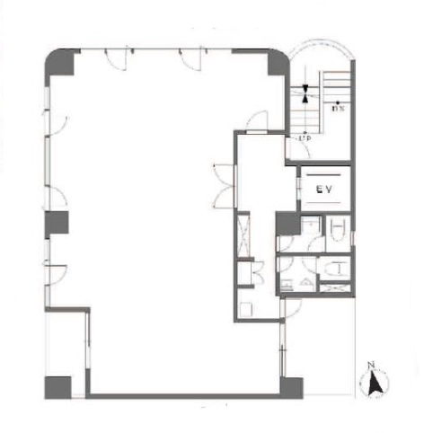 東京都北区　王子駅徒歩１分 ビル2階物件図面