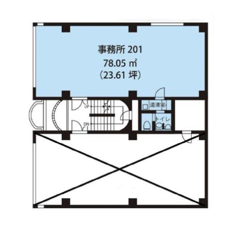 東京都渋谷区　渋谷駅徒歩５分　ビル2階物件図面