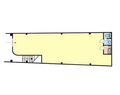 千葉県習志野市　京成大久保駅徒歩５分　ビル1階物件図面