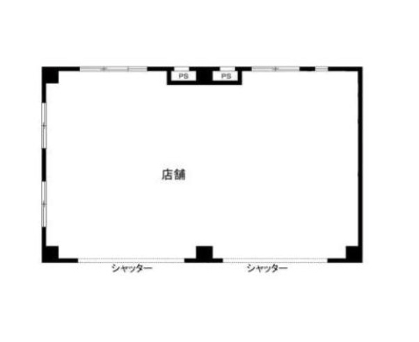 東京都町田市　鶴川駅徒歩10分　ビル1階物件図面