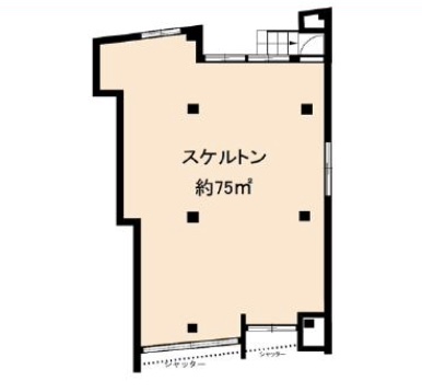 東京都豊島区　池袋駅徒歩12分 ビル1階物件図面