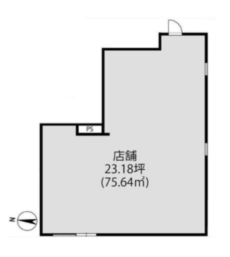 東京都江東区　清澄白河駅徒歩1分　ビル1階物件図面