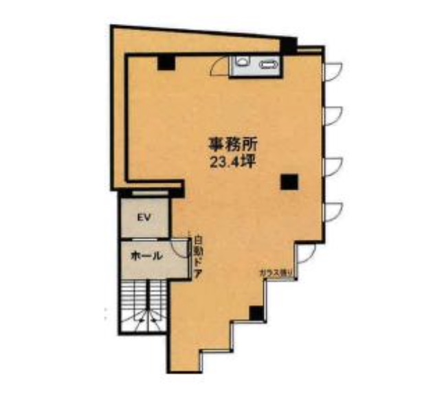 千葉県浦安市　浦安駅徒歩2分　ビル2階物件図面