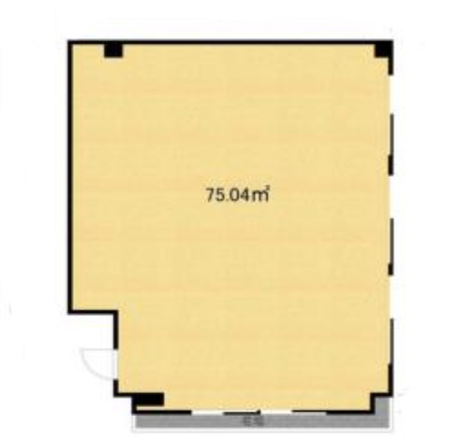 神奈川県横浜市　センター南駅 徒歩14分　ビル1階物件図面