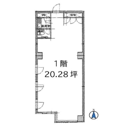 東京都千代田区　神保町駅徒歩1分　ビル1階物件図面