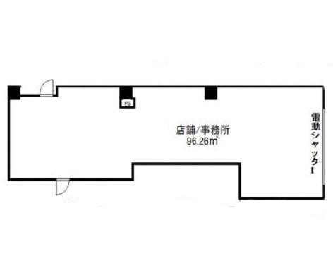 千葉県柏市　南柏駅徒歩3分　ビル1階物件図面