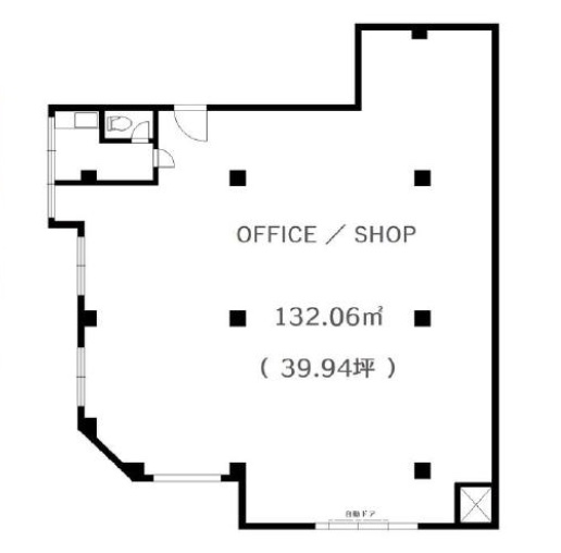 東京都中野区　中野駅徒歩8分　ビル1階物件図面