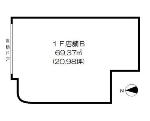 東京都板橋区　中板橋駅徒歩4分 　ビル1階物件図面