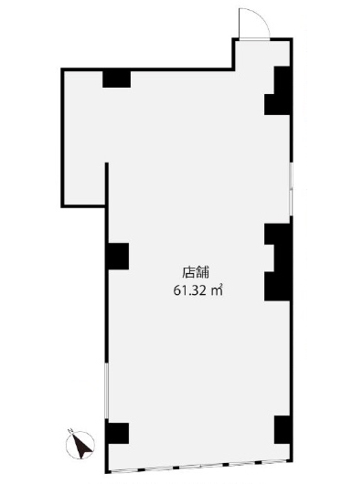 東京都世田谷区　三軒茶屋駅徒歩4分　ビル1階物件図面