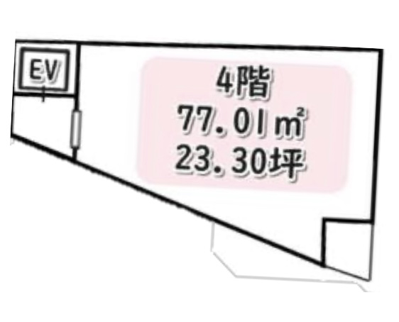 東京都中央区　銀座一丁目駅徒歩1分　ビル4階物件図面