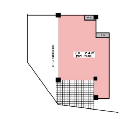 東京都板橋区　西台駅徒歩２分　ビル1階物件図面