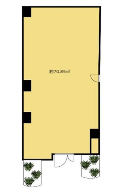 東京都港区 広尾駅徒歩9分 ビル1階物件図面