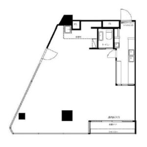 神奈川県横須賀市　横須賀中央駅徒歩７分　ビル1階物件図面