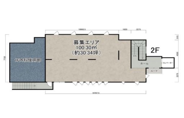 東京都町田市　成瀬駅徒歩3分　新築メディカルビル2階物件図面