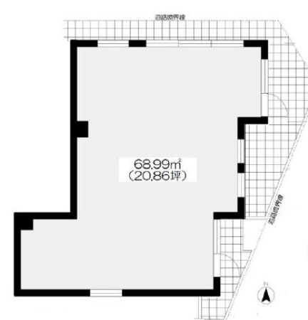 東京都練馬区　江古田駅徒歩4分　ビル1階物件図面