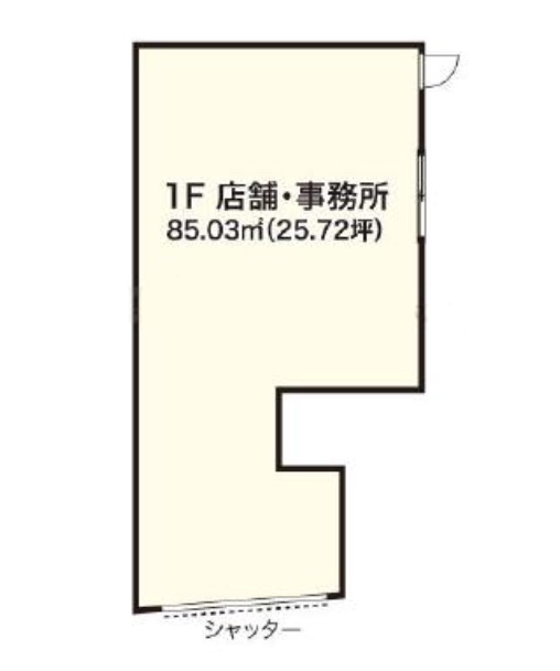 東京都目黒区　目黒駅徒歩10分　ビル1階物件図面