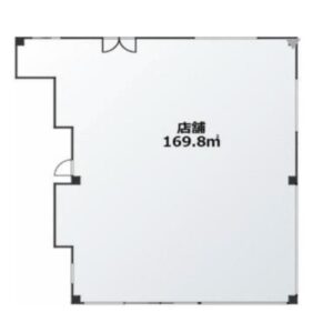 千葉県鎌ヶ谷市　初富駅徒歩8分　ビル1階物件図面