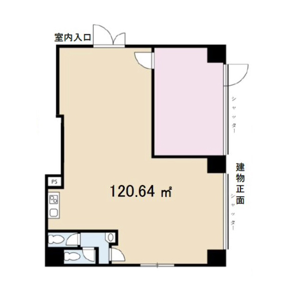 東京都江戸川区　葛西駅徒歩3分　ビル1階物件図面