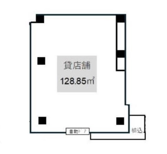 東京都府中市　府中駅徒歩9分　ビル1階物件図面
