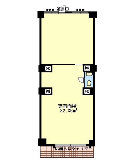 東京都豊島区　東長崎駅徒歩9分　ビル1階物件図面