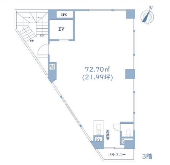 東京都町田市 町田駅徒歩2分 ビル3階物件図面