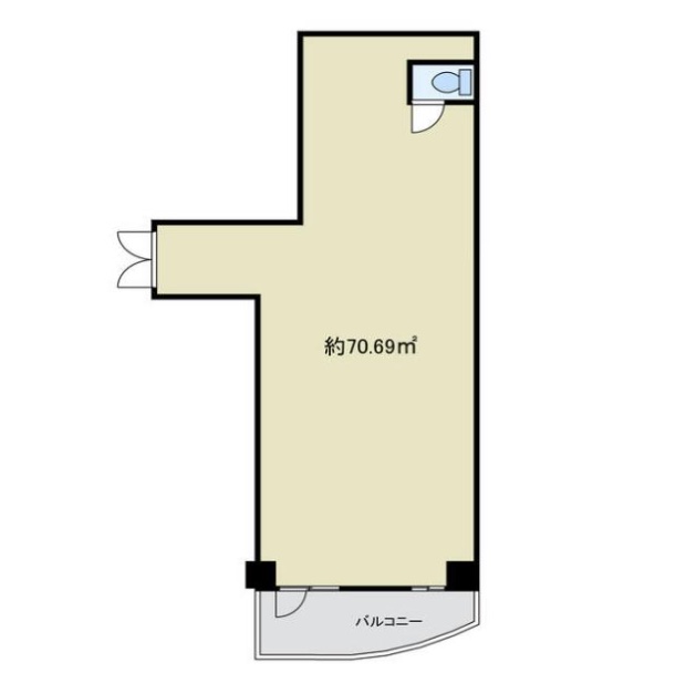 東京都葛飾区　亀有駅徒歩3分　ビル2階物件図面