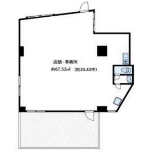 東京都荒川区　町屋駅徒歩5分　ビル1階物件図面
