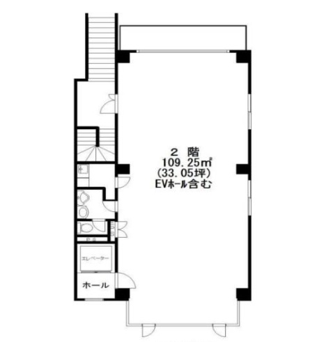 千葉県浦安市　浦安駅徒歩3分　ビル2階物件図面