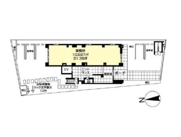 埼玉県川口市　川口駅徒歩8分　ビル1階物件図面
