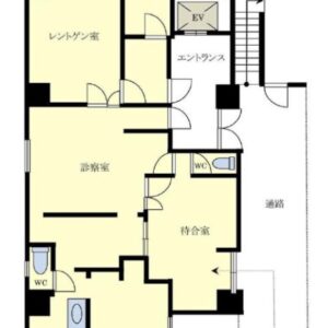 東京都港区 新橋駅徒歩6分　内科クリニック居抜き物件図面