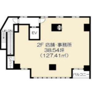 東京都町田市　町田駅徒歩2分　ビル2階物件図面