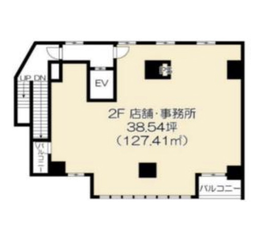東京都町田市　町田駅徒歩2分　ビル2階物件図面