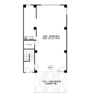 埼玉県久喜市　久喜駅徒歩3分　ビル1階 駐車場有り物件図面