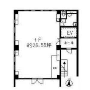 埼玉県川越市　本川越駅14分　ビル1階物件図面