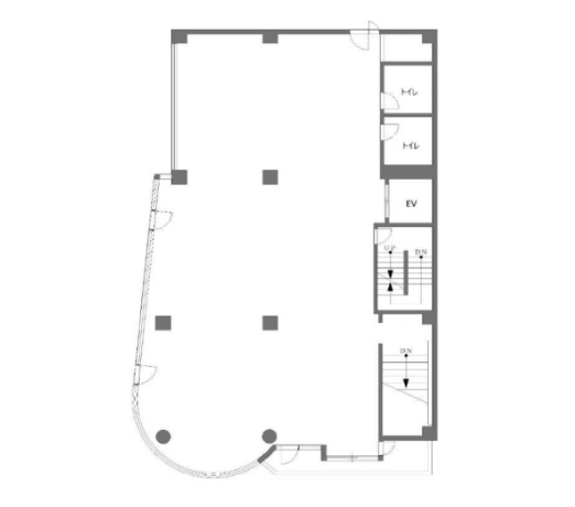 埼玉県越谷市　南越谷駅徒歩１分　ビル2階物件図面