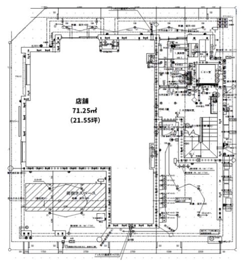 東京都小金井市　東小金井駅北口再開発エリア　ビル1階物件図面