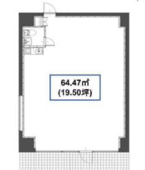 東京都港区　三田駅徒歩8分　ビル1階物件図面