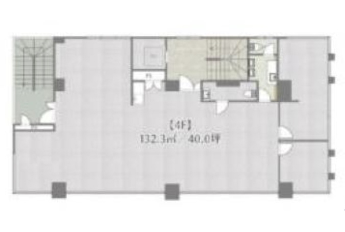 埼玉県川越市　川越駅徒歩2分　ビル4階物件図面