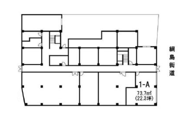 神奈川県横浜市　菊名駅徒歩5分　ビル1階物件図面