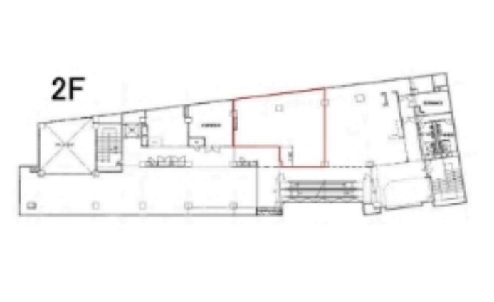 神奈川県横浜市　鶴見駅デッキ直結2階物件図面